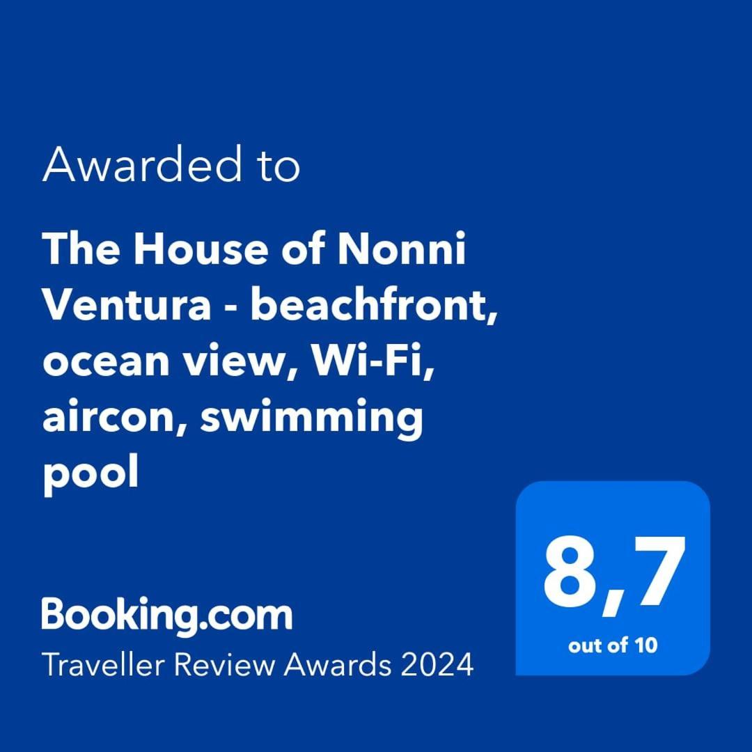 The House Of Nonni Ventura - Beachfront, Ocean View, Wi-Fi, Aircon, Swimming Pool Morro Jable  Dış mekan fotoğraf